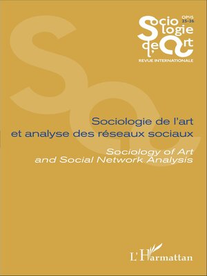 cover image of Sociologie de l'art et analyse des réseaux sociaux